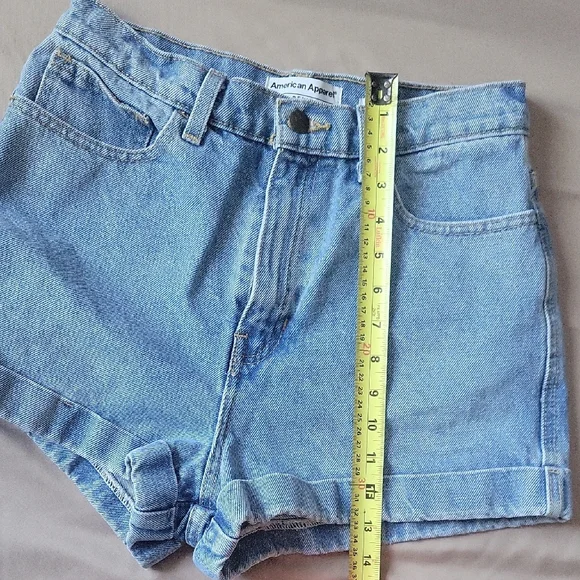 American Apparel Light Blue Jean Shorts - Picture 9 of 10